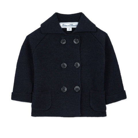 Navy Ceremony Cardigan