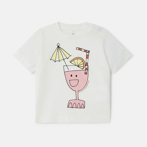 Summer Cocktail Motif T-Shirt