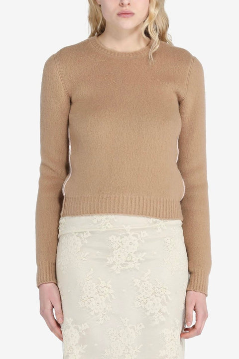 Piped Sweater - Beige