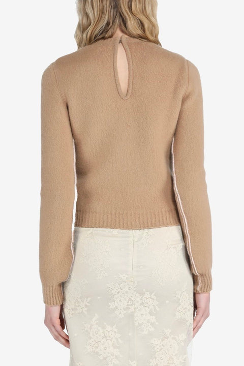 Piped Sweater - Beige