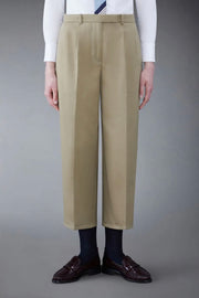 Twill Relaxed Pleated Trouser