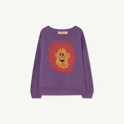 Purple Lion Big Bear Kids Sweatshirt