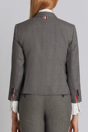 Wool Fresco High Armhole Sport Coat - Grey