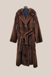 Long Brown Fur Coat
