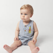 Yellow Squid Babies Playsuit