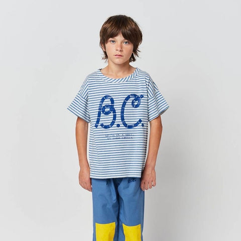 Blue Striped Kids T-Shirt