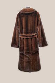 Long Brown Fur Coat