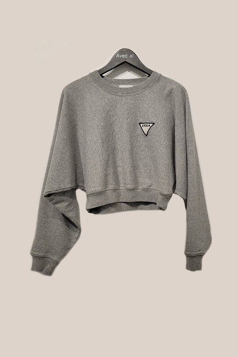 Crop Sweatshirt - Grey