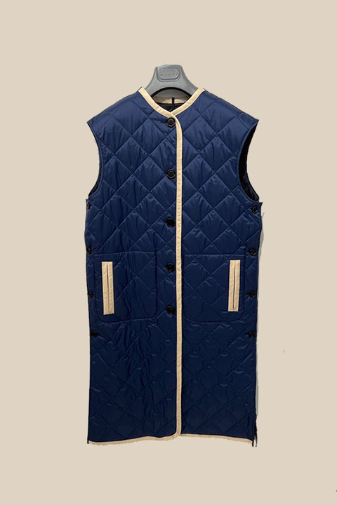 Quilted Waistcoat - Blue