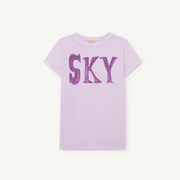 Lilac Sky Hippo Kids T-Shirt