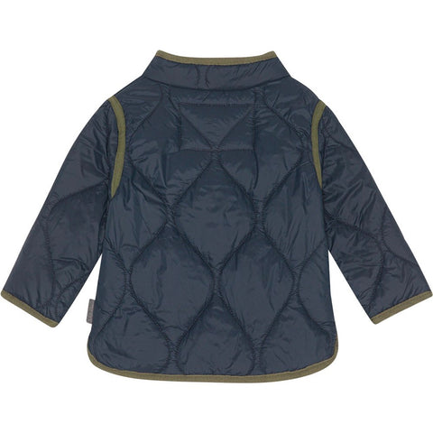 Harrie Quilted Babies Jacket - Navy