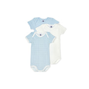 Solid Check Bodysuit - Set of 3