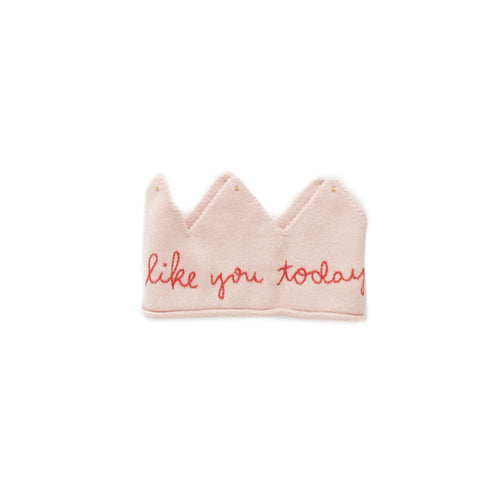 Baby Knit Crown - Coral