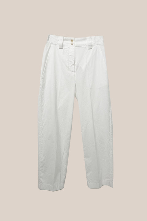 Cotton Trouser - Ivory
