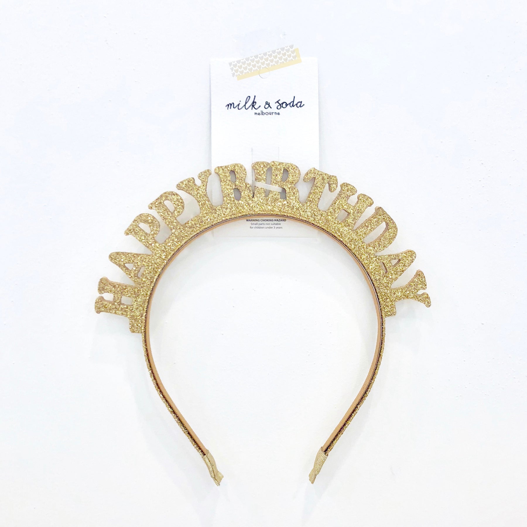 Milk x Soda HAPPY BIRTHDAY HEADBAND Milk x Soda HAPPY BIRTHDAY HEADBAND