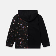Cosmic Star Print Fleece Hoodie