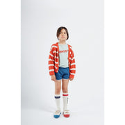 Kids Striped Knitted Cardigan