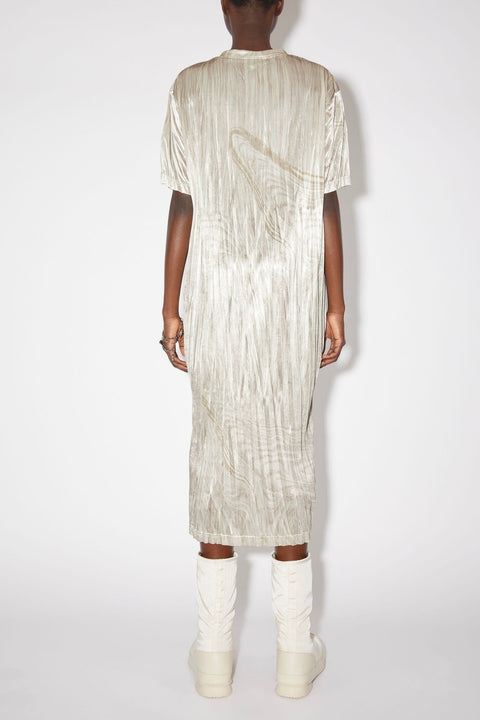 pleated t shirt dress Pleated T-shirt Dress in Organic Cotton