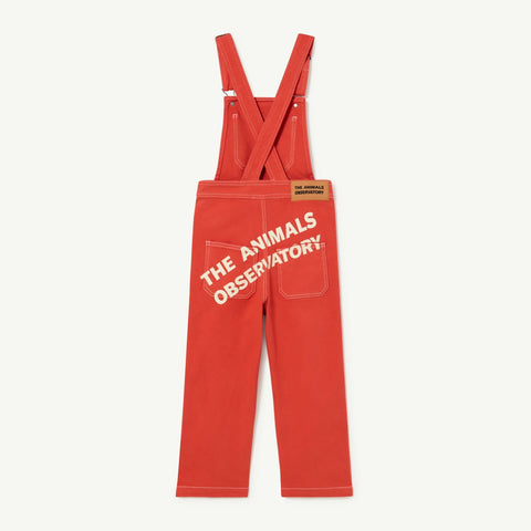 Red The Animals Kids Mule Jumpsuit
