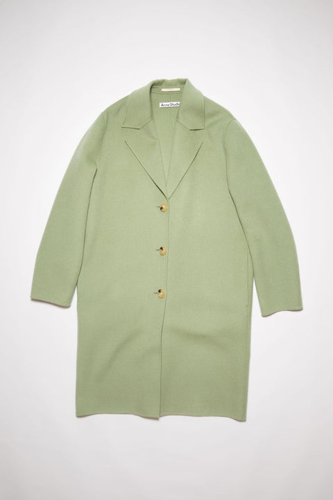 Single Breasted Coat - Green