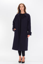 Trench Coat with Side Zipper