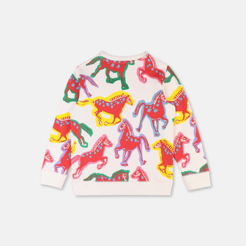 Horses Cotton Sweatshirt