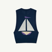 Navy Logo Parrot Kids Vest