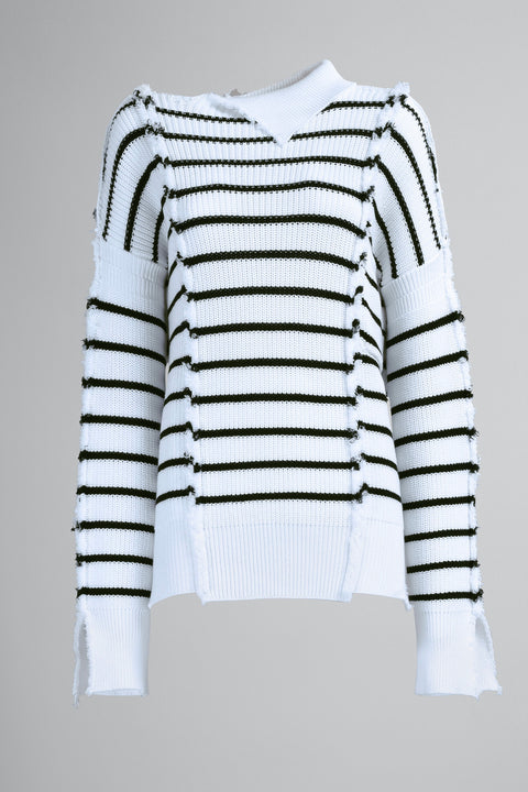Brenton Stripes Cotton Sweater