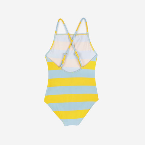 Yellow Striped Swimsuit