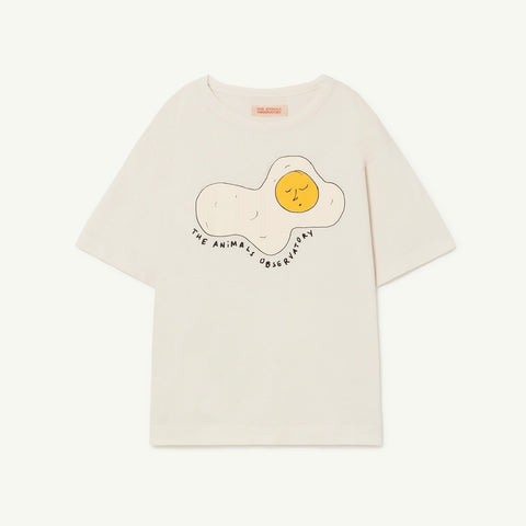 Kids Rooster Oversized T-Shirt - White / Egg