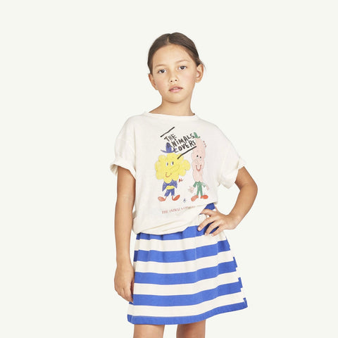 Recycled Raw White Rooster Kids Lovers T-Shirt
