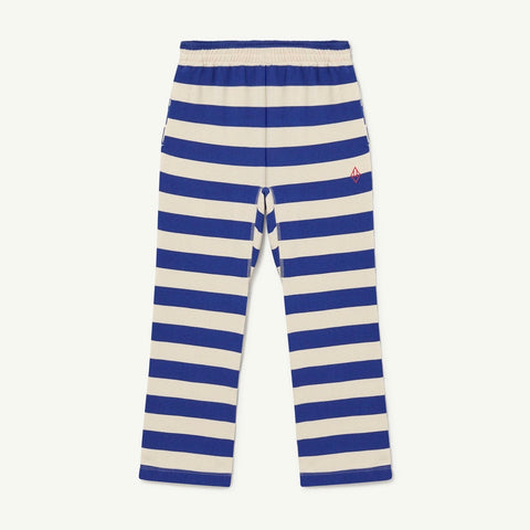 Recycled Raw White Blue Stripes Kids Camaleon Pants