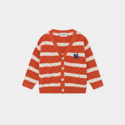 Kids Striped Knitted Cardigan