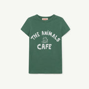Green The Animals Hippo Kids T-Shirt
