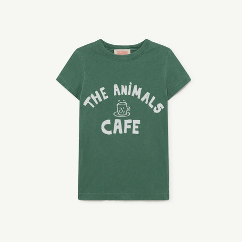 Green The Animals Hippo Kids T-Shirt