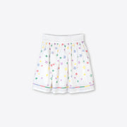 Stars Embroidery Cotton Skirt
