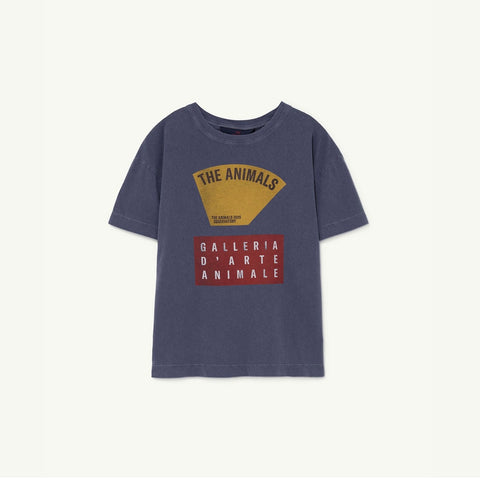Navy Kids Scale Rooster T-Shirt
