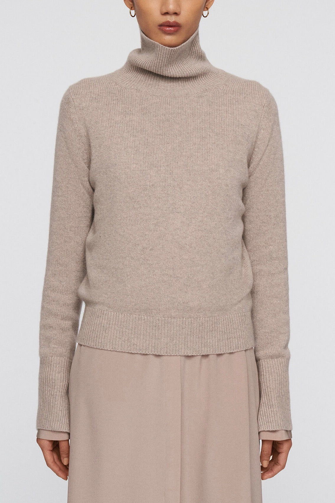 Pure Cashmere High Neck Jumper – avecel Pure Cashmere High Neck Jumper – avecel