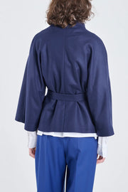 Merino Flannel Jacket - Blue