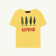 Soft Yellow Cyprus Rooster Kids T-Shirt