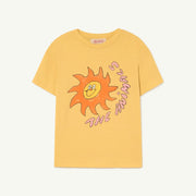 Yellow Rooster Sun Kids T-shirt
