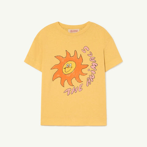 Yellow Rooster Sun Kids T-shirt