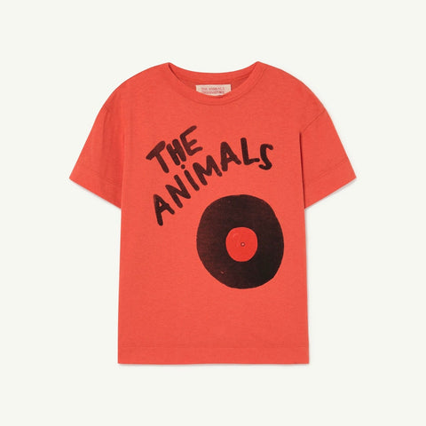 Red The Animals Rooster Kids T-Shirt