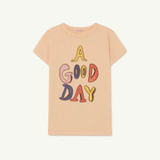 Beige A Good Day Hippo Kids T-Shirt