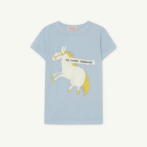 Blue Horse Hippo Kids T-Shirt
