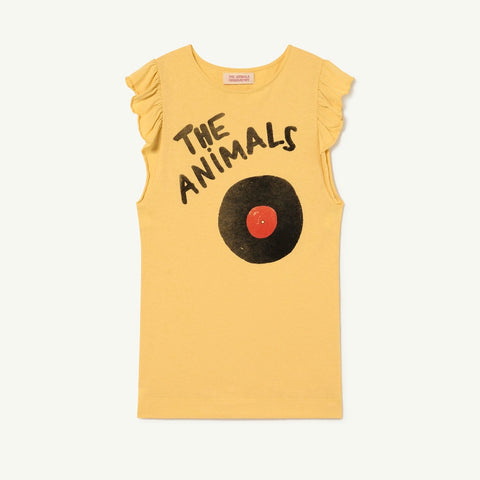 Yellow The Animals Fly Dress