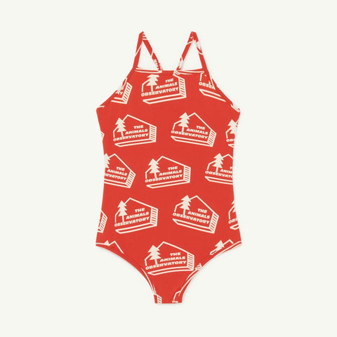 Red The Animals Trout Swimsuit