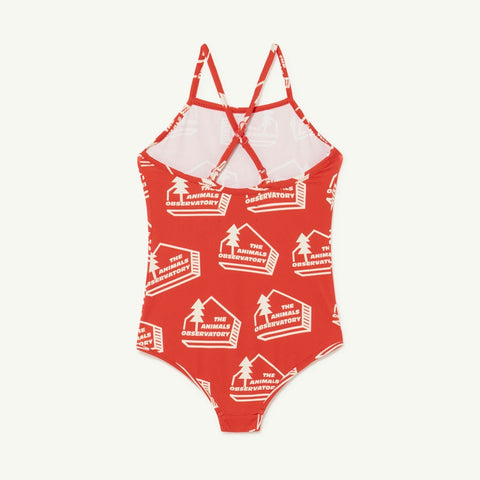 Red The Animals Trout Swimsuit