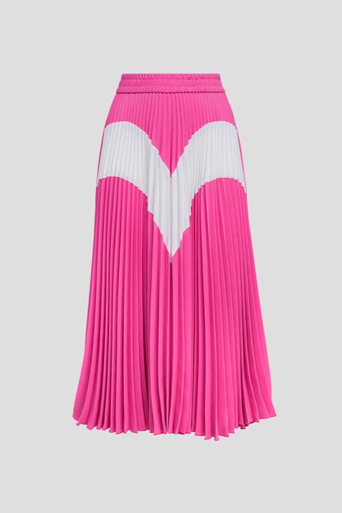 pleated skirt with heart