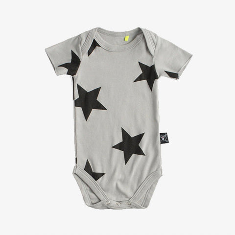 Babies Star Onesies - Grey